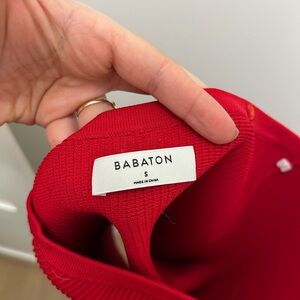 Babaton Red Textured Bottoms Vibrant and Stylish